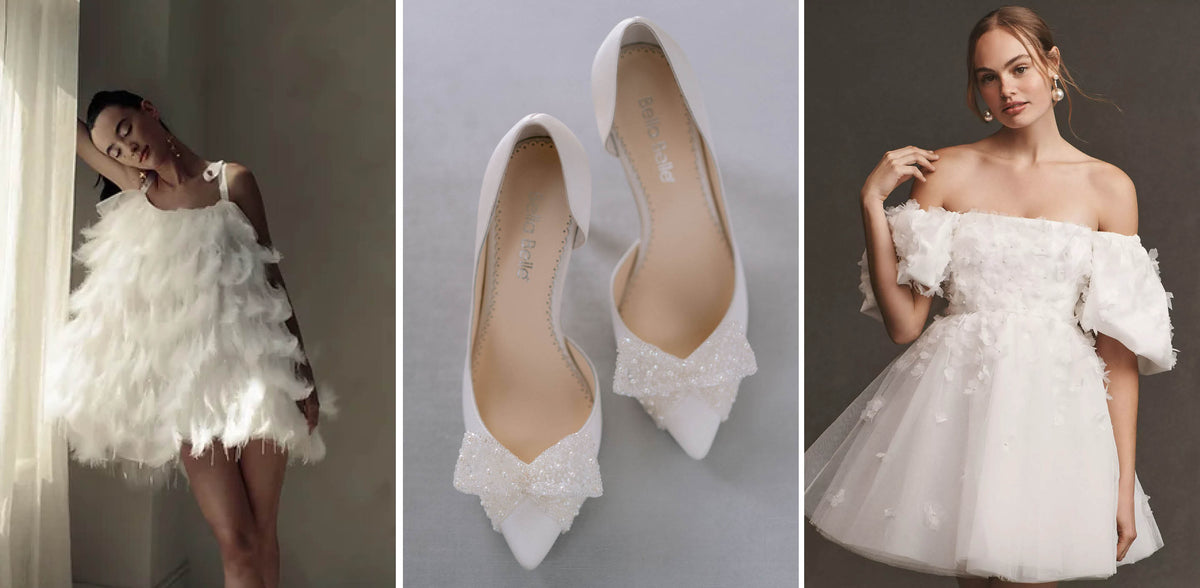 Babydoll Style Wedding Dresses & Bridal Shoes For the Fashion-Forward Bride 