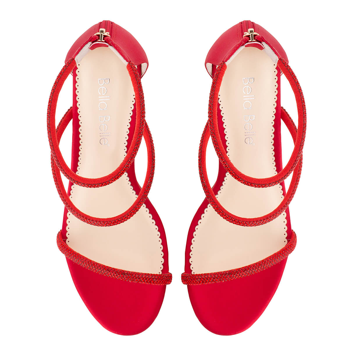 Red strappy heels 3 inch new arrivals