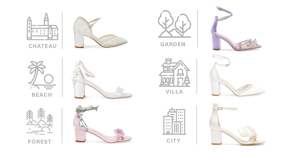 Bridal Guide for Chic Comfortable Block Heel Wedding Shoes