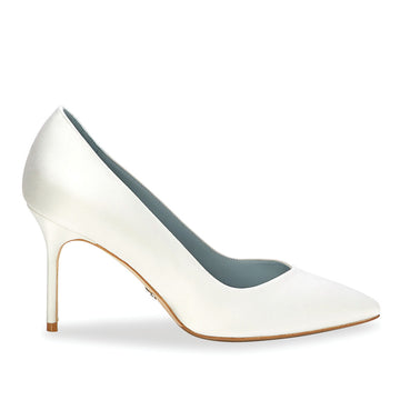 white wedding shoes