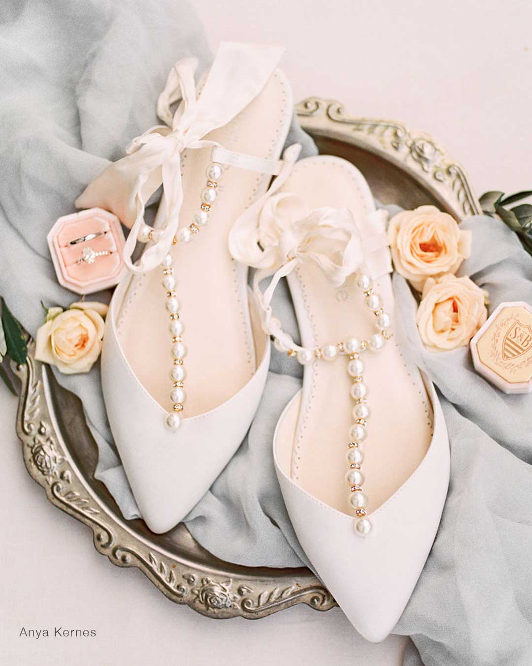 Bride flat shop shoes for wedding