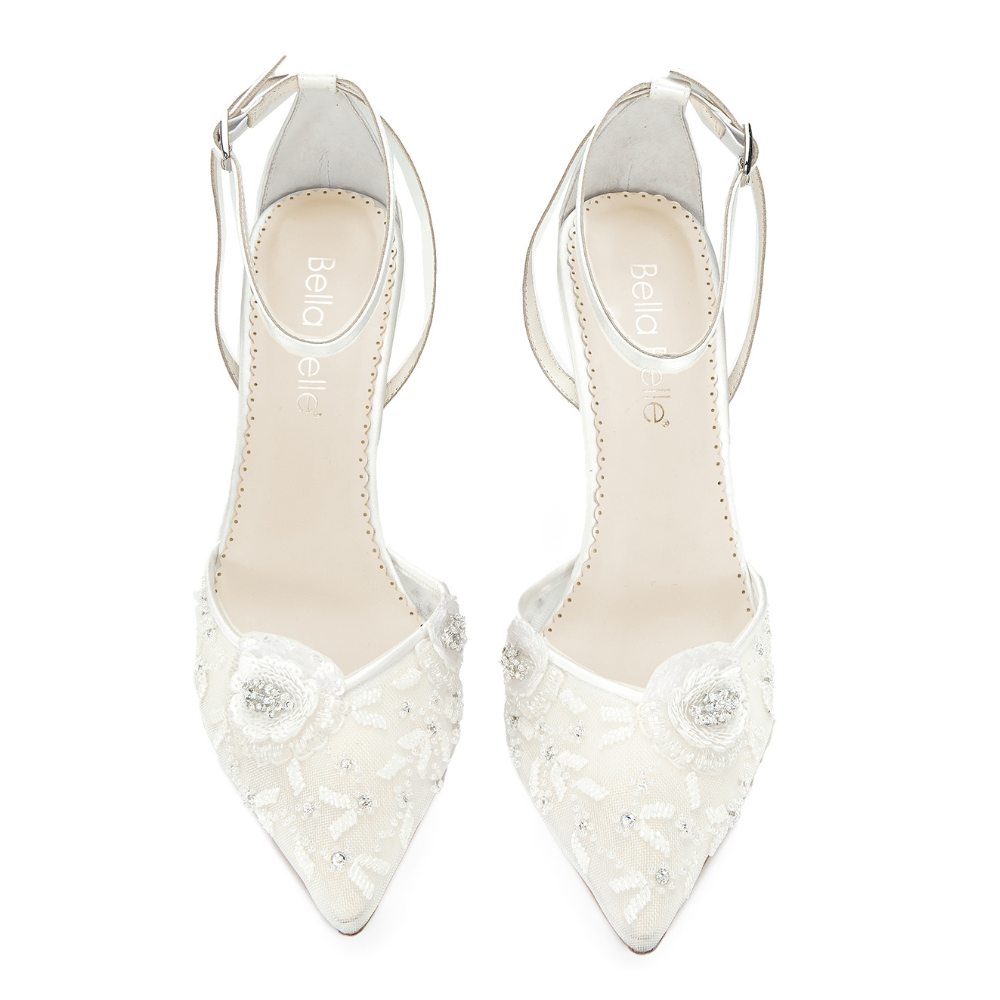 bella belle shoes norah ivory flower shoes with sequined petals 5