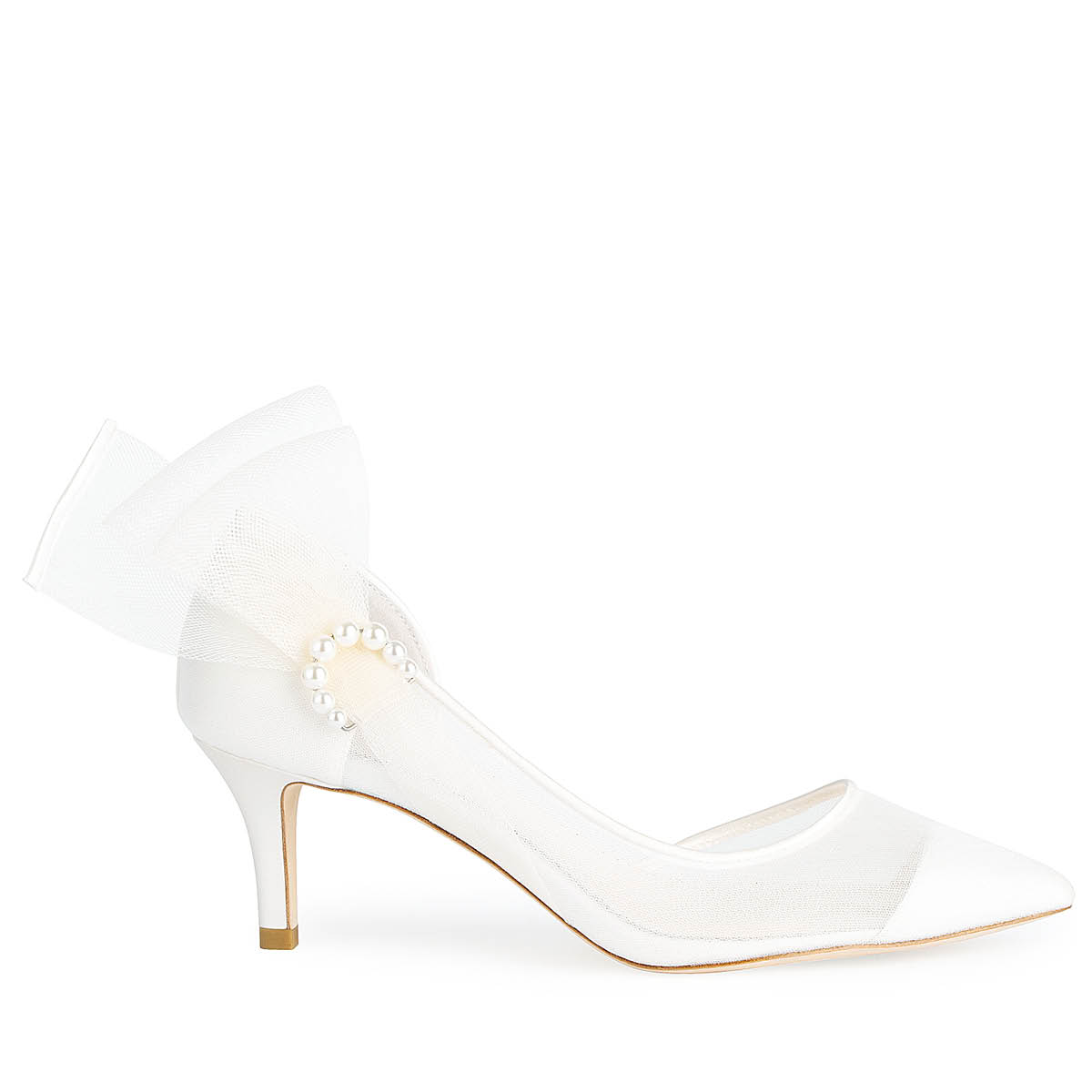 Ivory heels deals closed toe