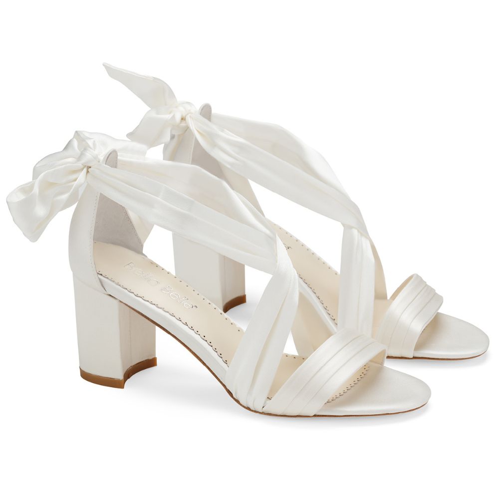Buy Shoetopia Stylish Solid White Block Heels for Women & Girls Online