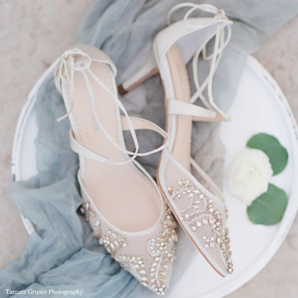 Embellished kitten outlet heels