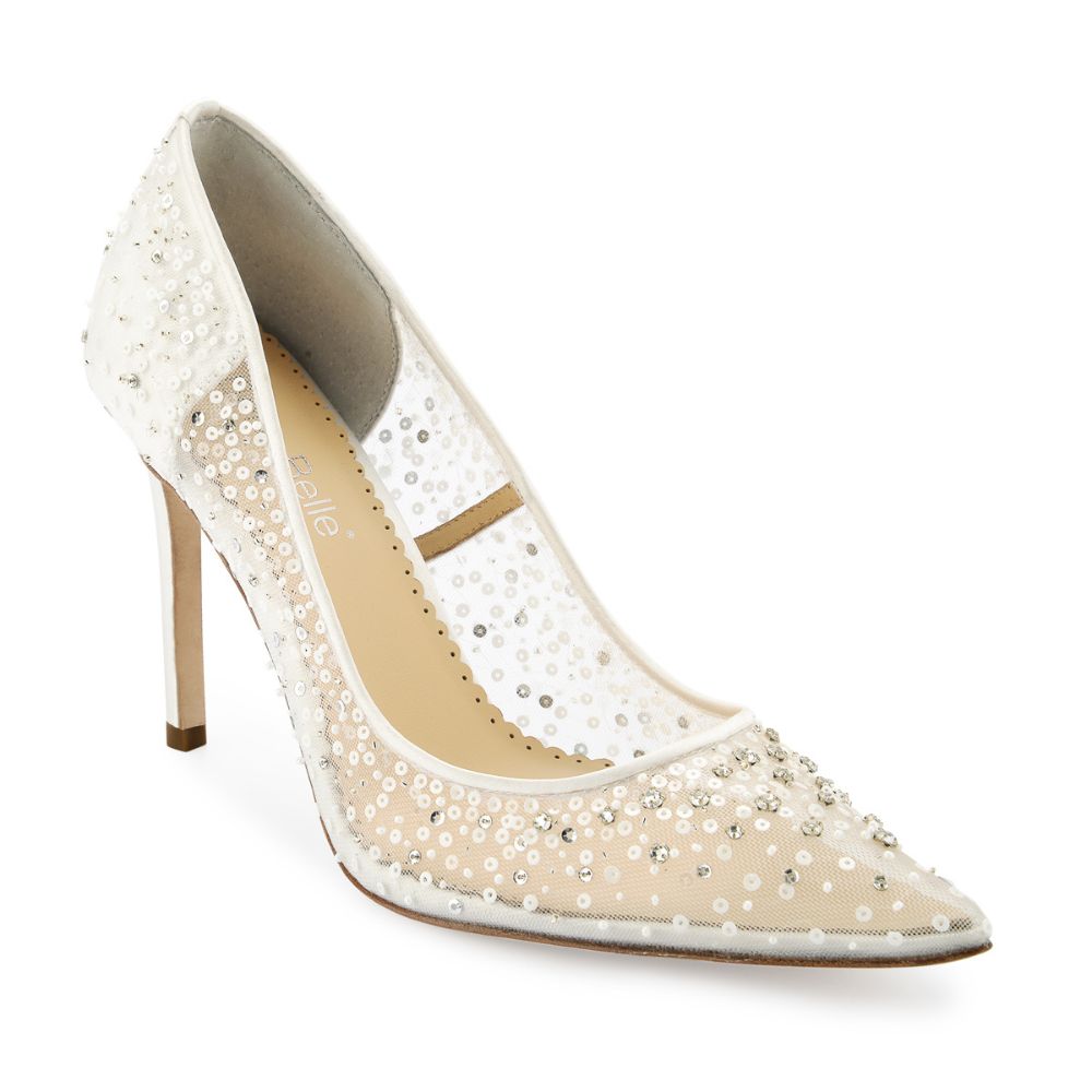 Ivory store glitter heels