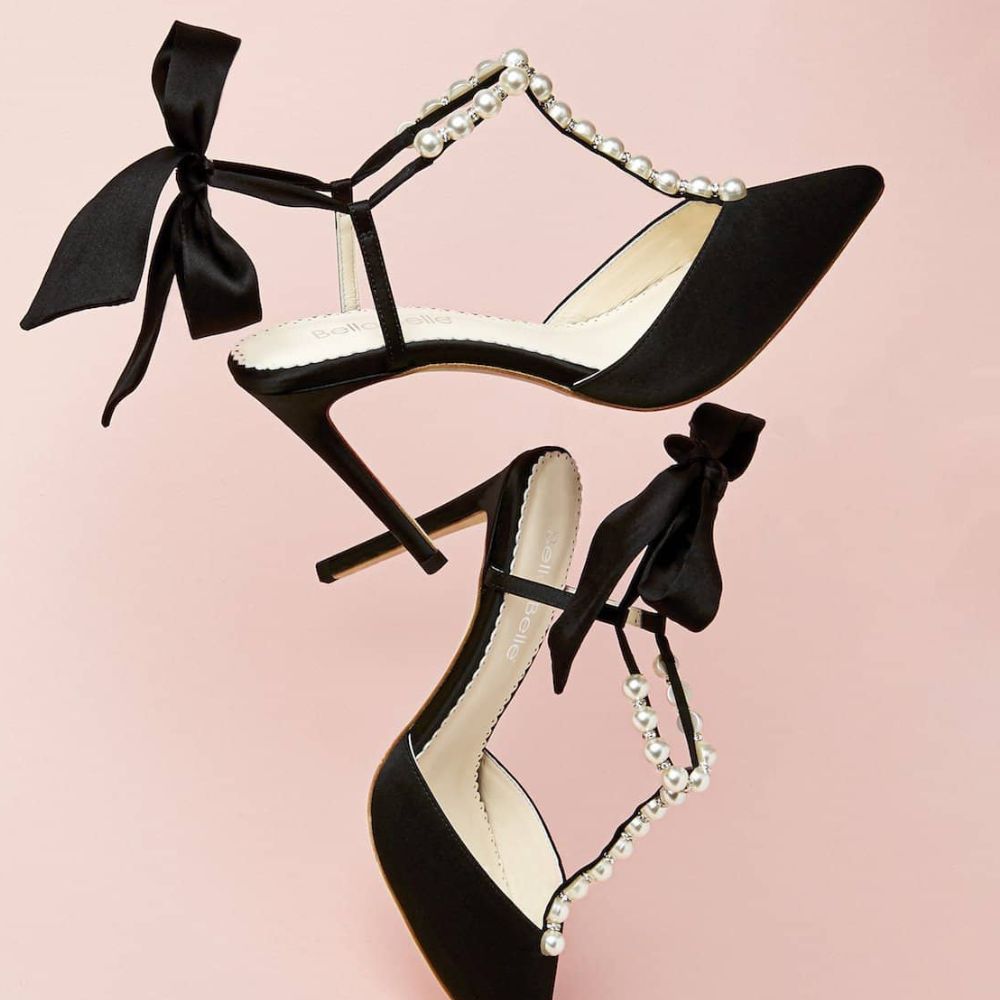 Cute Black Bow High Heels Fashion Shoes | Fashion high heels, Black pump  shoes, Bow high heels