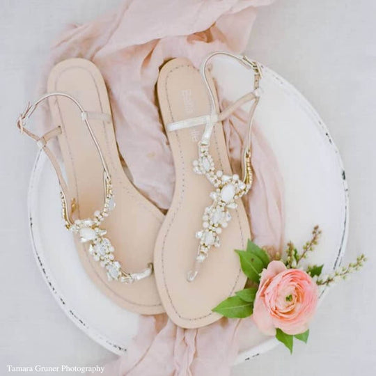 Wedding Shoes, Pearl Bridal Sandals, Beach Wedding Flip Flops, Wedding  Decoraed Flip Flops, Bridesmaid Gift, Handmade Shoes, Rhinestone 