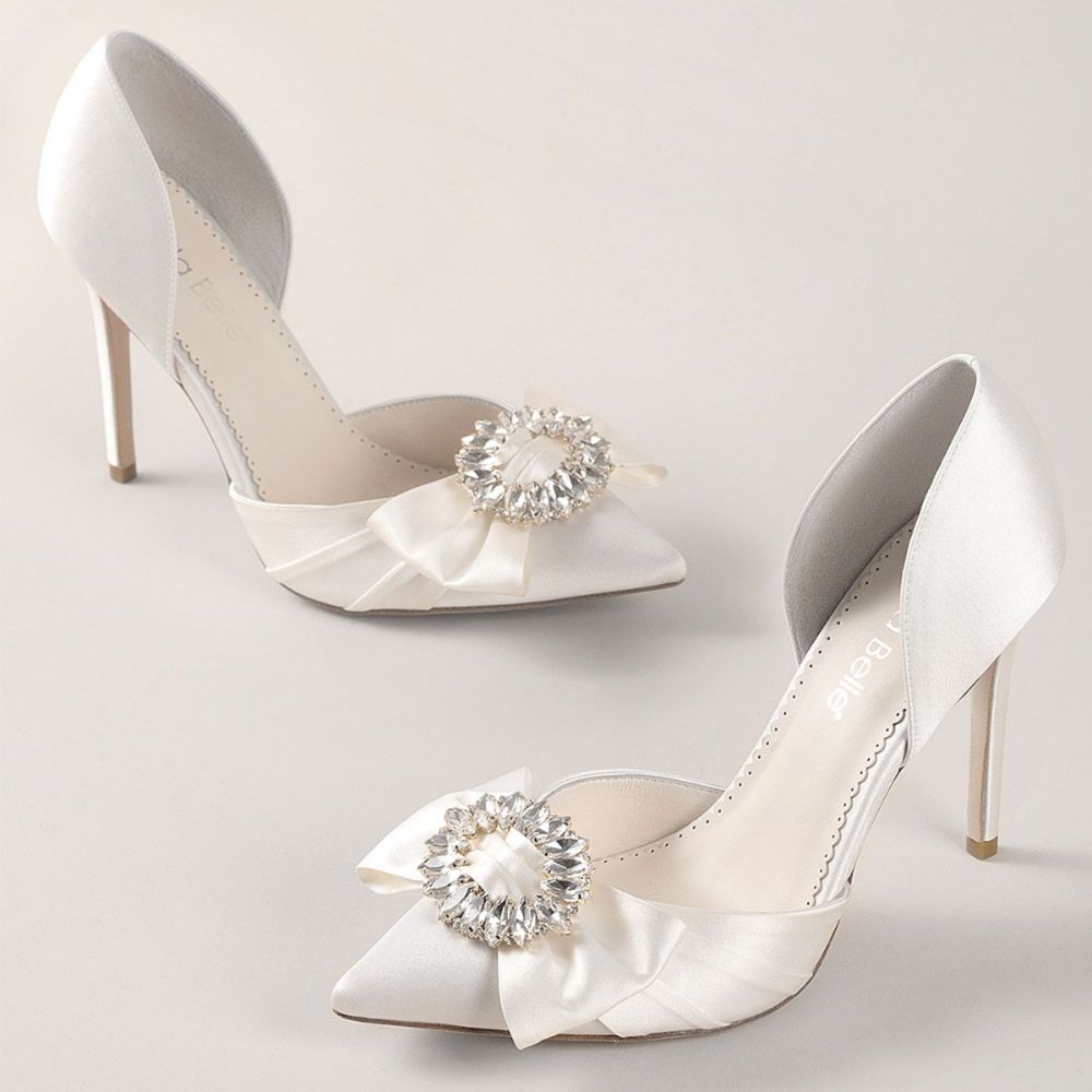 bella belle shoes morgan ribbon and crystal ivory d orsay pump 2