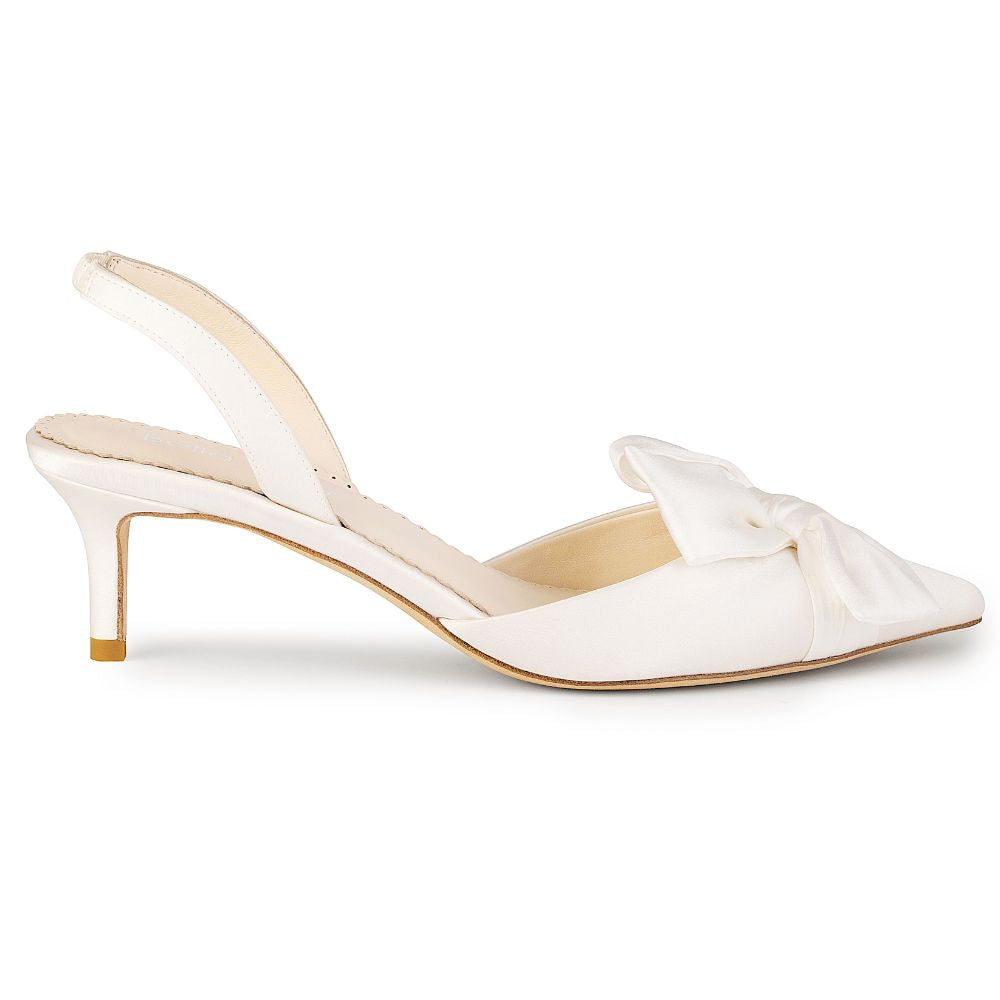 Ivory low heels sale