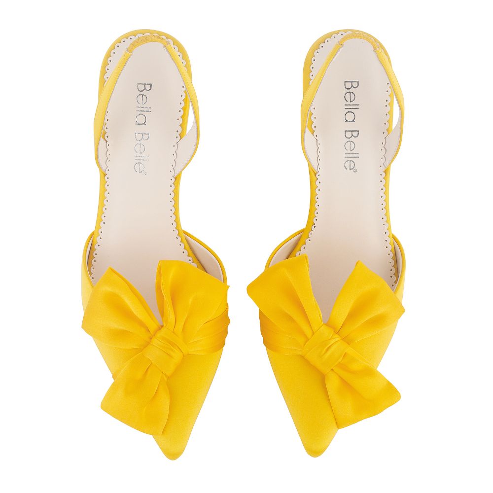 Closed toe yellow on sale heels