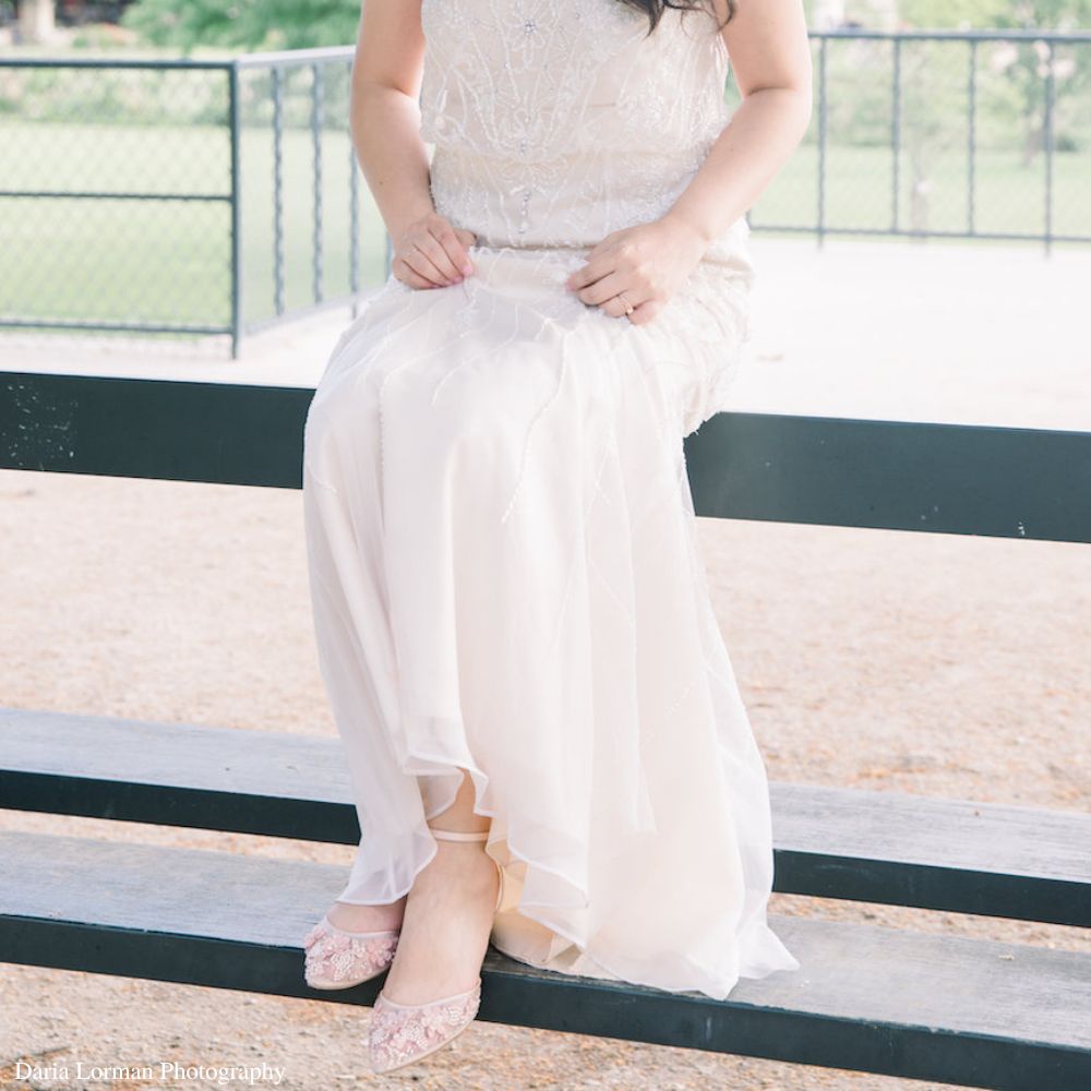 Blush colored shop evening shoes