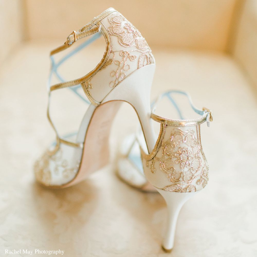 An Elegant Chic Gold and White Wedding | Every Last Detail | Kate spade wedding  shoes, Gold wedding shoes, Wedding shoes