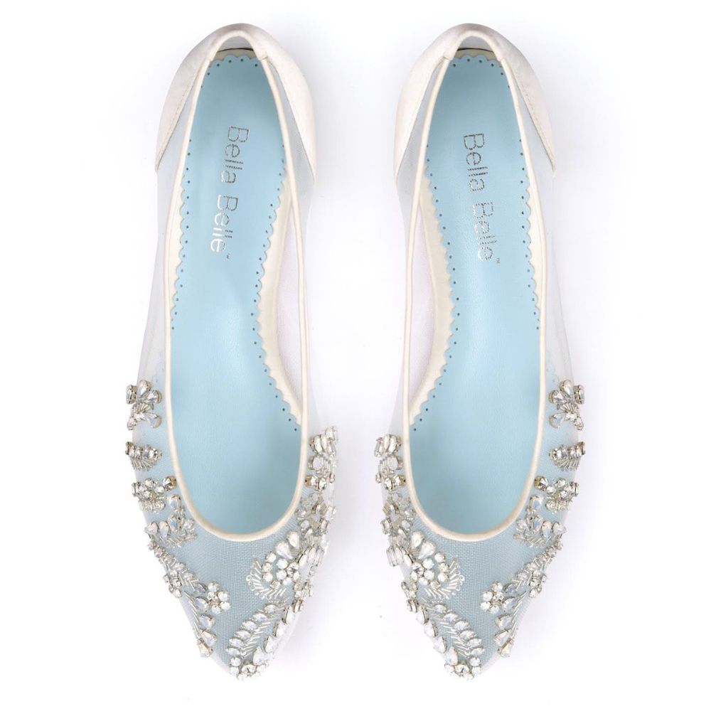 Blue clearance flat shoes